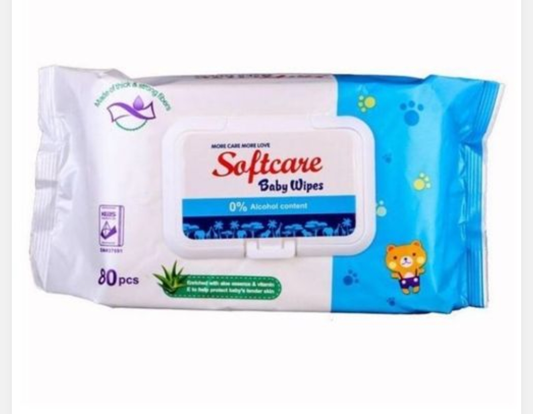 Softcare wipes -80pcs 