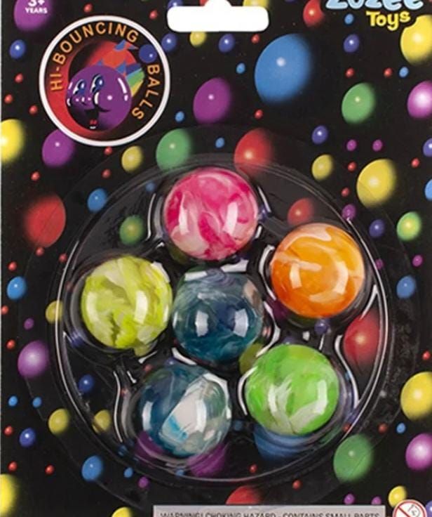 Bouncing Balls Pack Of 6